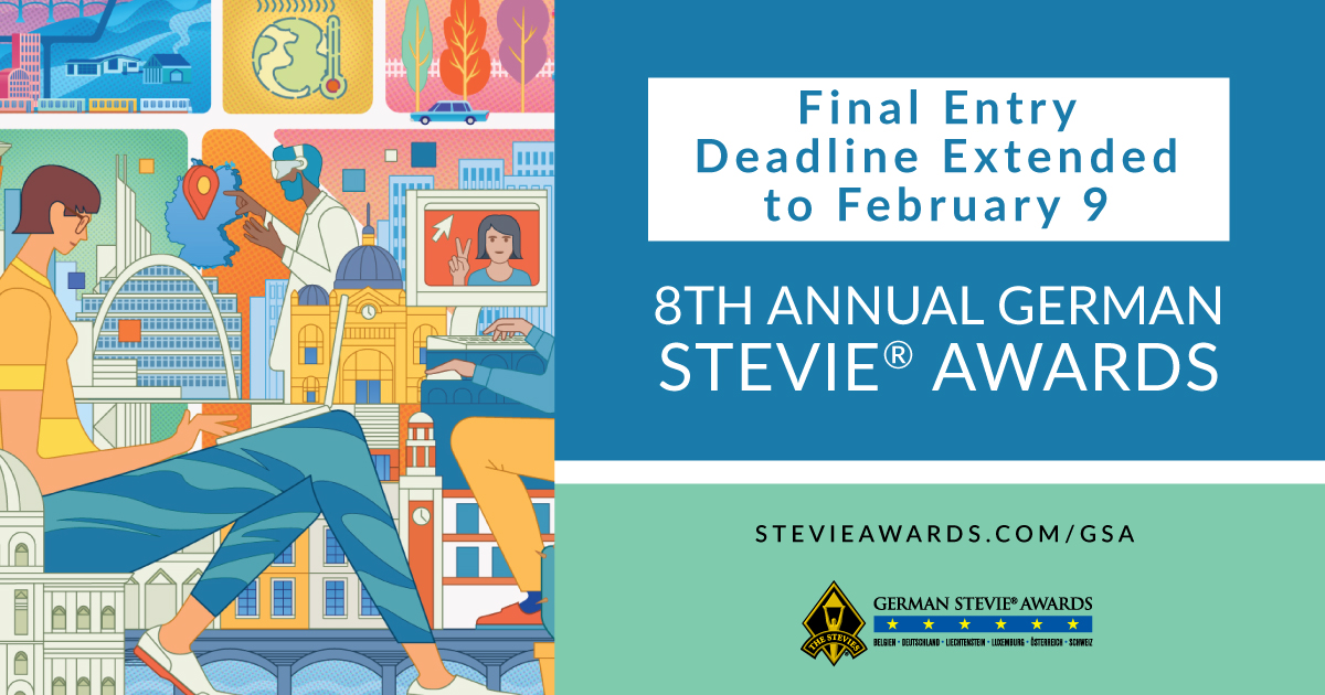 Verlängerte Teilnahmefrist der German Stevie® Awards 2022