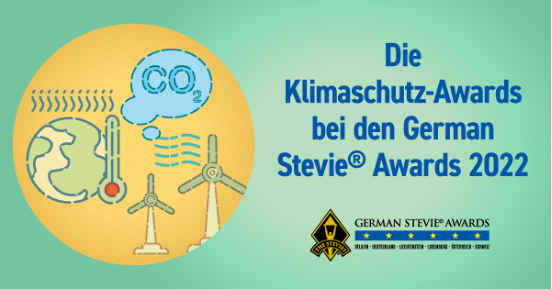 Klimaschutz-Kategorien: Neu bei den German Stevie® Awards 2022